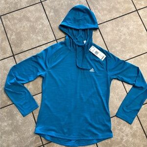 Adidas Vibrant Blue Performance Hoodie